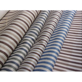 Polyester cotton striped mattress fabric