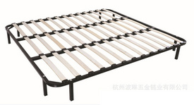 Plate type row frame/bed frame