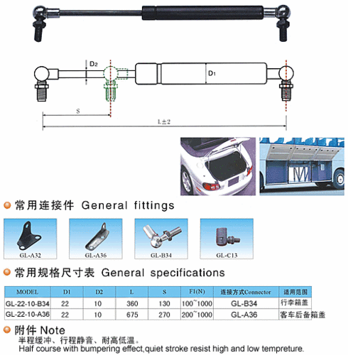 汽车气弹簧系列