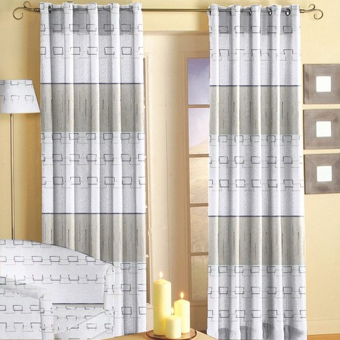 EK10015-2 Curtain white and grey