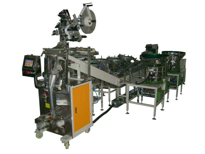 Cabinet furniture accessories mixing packaging machine