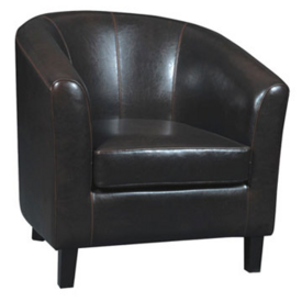 Modern Leather Single Sofa Armchair
