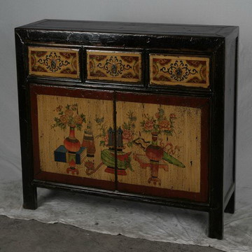 Chinese Style Antique Bucket Cabinet