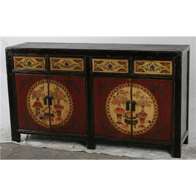 Chinese Style Antique Bucket Cabinet