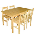 松木餐桌椅