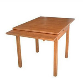 Pure solid wood stretchable dining table