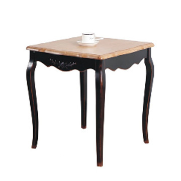 Simple European-style Plate Classic Black Dining Table