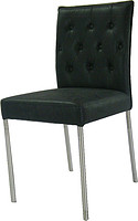 Pull Button Round Tube Dining Chair
