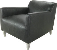 Stainless steel spring arm chair