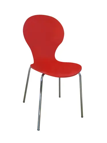 Commerical Red Dining Chair 01