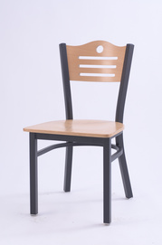 Steel dining chair