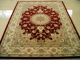 机织丝毛地毯