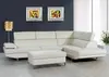 ld-101-White Minimalist Leather Recliner Sofa