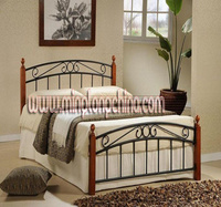 steel wood bed 雙人床