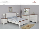 BA075白色床组 成套卧房家具