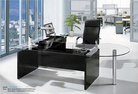 玻璃办公桌PT-D009