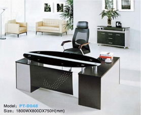 玻璃办公桌PT-D048
