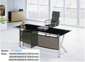 玻璃办公桌PT-D051