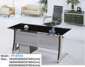 玻璃办公桌PT-D053