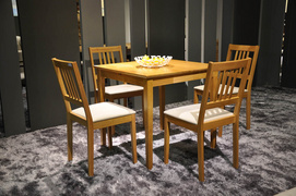 JAT-DT01-EXT / JAT-CHR111  Square wooden table and chairs