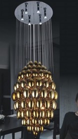 KG005P-9+6(gold)   吊灯 pendant lamp