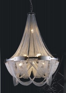 KM010P-10 吊灯 钢制铁质 铝丝灯 水晶 玻璃灯pendant crystal aluminum glass lamp