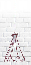 KM072P(peach color pantone No.214C)吊灯 钢制铁质 铝丝灯 水晶 玻璃灯pendant aluminum glass lamp