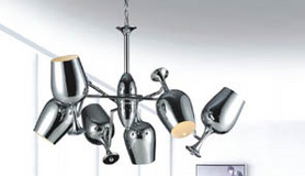 KM606-6 吊灯 钢制铁质 铝丝灯 玻璃灯pendant  aluminum glass lamp