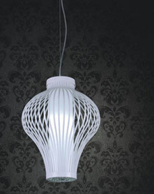 KM9209P-1M(white) 吊灯 钢制铁质 铝丝灯 玻璃灯pendant  aluminum glass lamp