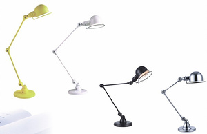 KM037T-1L(yellow-chrome-white-black) 台灯 钢制铁质 铝丝灯 玻璃灯table  aluminum  lamp