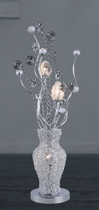 KB107 台灯 钢制铁质 铝丝灯 玻璃灯table  aluminum  lamp