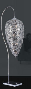 KF1156 落地灯 水晶灯 钢制灯 floor crystal steel lamp