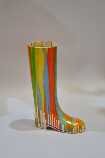 m8063艺术彩鞋花瓶