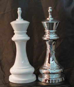 M8073亮白，亮银国际象棋