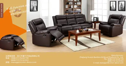 Modern Commerical Leather Functional Sofa