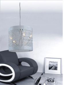 KB012-40 pendant aluminum lamp 吊灯 铝丝灯