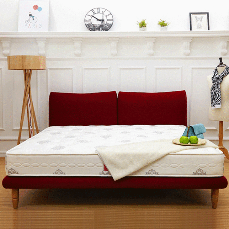 曲美家具 小户型婚床简约现代可拆洗实木布艺床