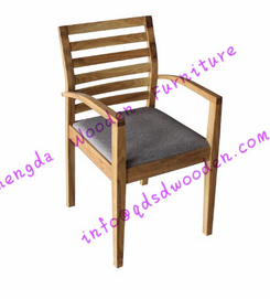 Birch Dining Chair with Fabric Seat