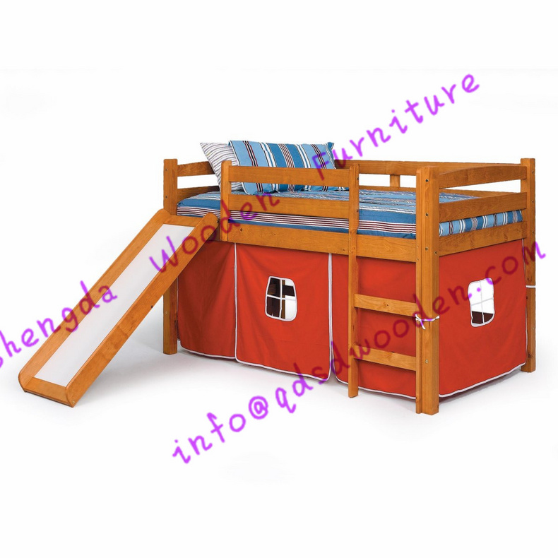 Wooden Kids Double Layer Bed