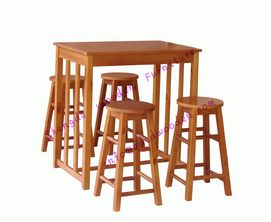 Dining Set Furniture, Solid Wood Dining Table and Chairs