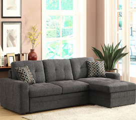 Fresno---Grey Sofa Bed with Storage Space－213016