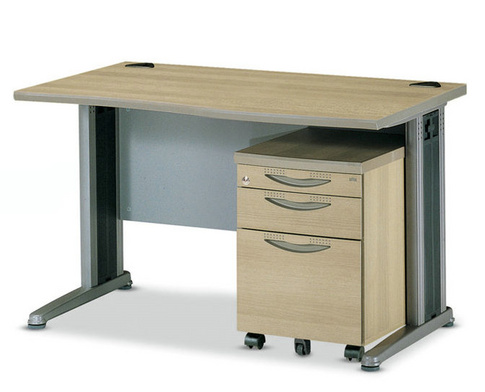 Modern desk Simple desk Panel desk Straight edge desk Steel legs
