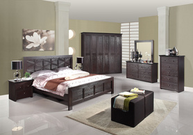 三胺板式欧式风格成套卧室家具