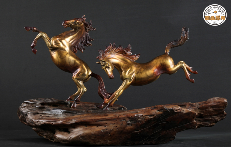 Bronze Carving---Horse Dance Accompanying