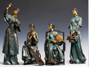 铜雕人物--四季女