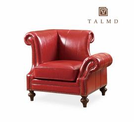 TALMD769-49  Single leather sofa