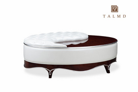 TALMD819-4 Leather round coffee table