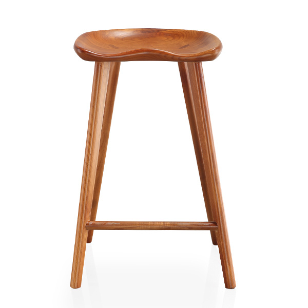 Solid wood high-quality leisure hotel living room restaurant European pastoral minimalist style shoemaker stool 114