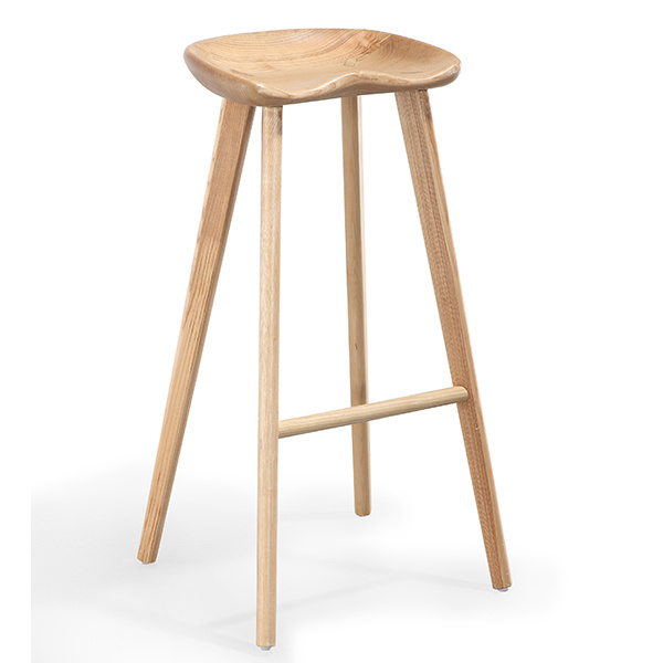 Solid wood high-quality leisure hotel living room restaurant European pastoral minimalist style shoemaker stool 114