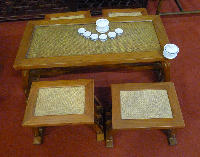 鲁木匠 实木古典组合茶桌